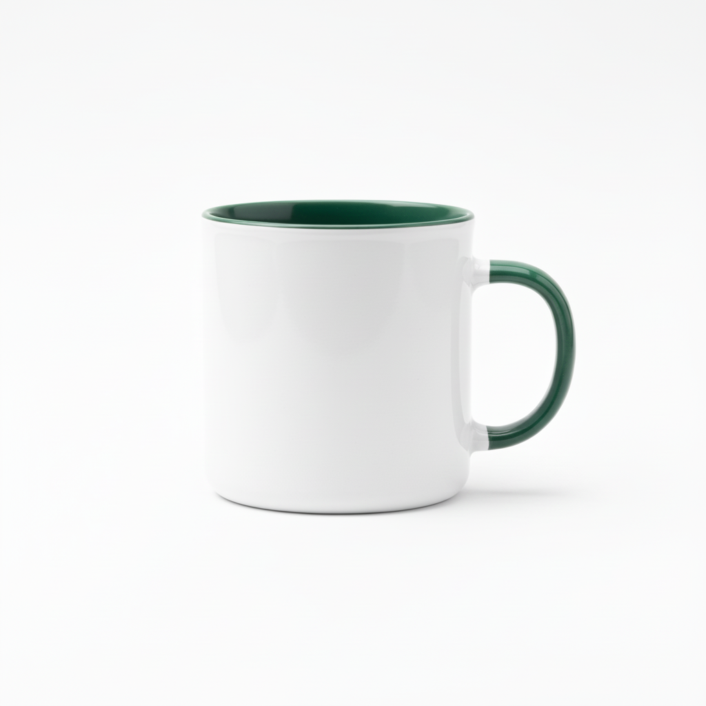 Emailletasse Seitenansicht