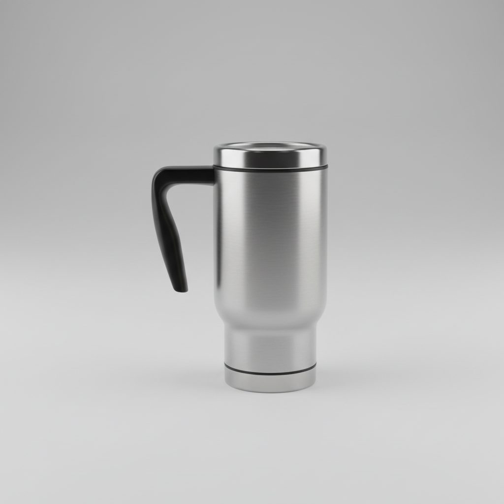 Silberner Thermobecher